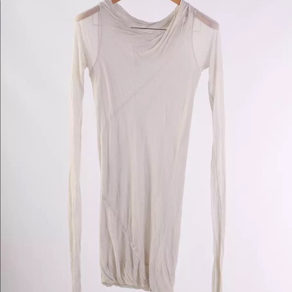 RICK OWENS
double layer rayon longsleeve